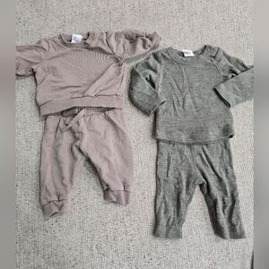H&M Newborn Bundle Matching Sets Ribbed Onesie